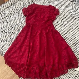 Fit & Flare Red Lace Party Dress NWT - Size XL